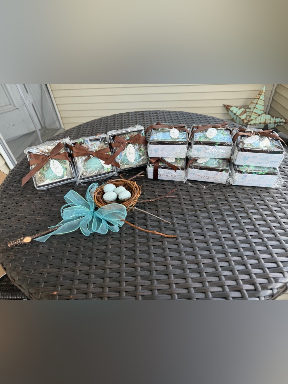 15 Piece Robin Egg Nest Favors